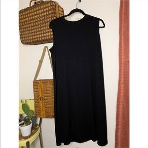 Ava & Viv // Black Fitted Tank Dress // x